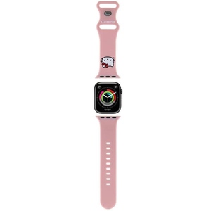 Hello Kitty Apple Watch Band fr 38 / 40 / 41mm Silikon Kitty Head Muster