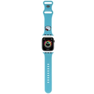 Hello Kitty Apple Watch Band fr 38 / 40 / 41mm Silikon mit Kitty Head Muster