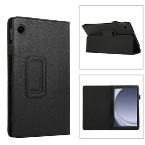 F�r Samsung Galaxy Tab A9 Kunstleder H�lle Tablet Tasche Schwarz