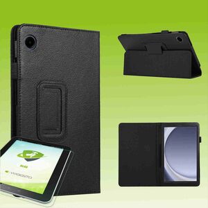 F�r Samsung Galaxy Tab A9 Kunst-Leder Tasche H�lle + Hart Glas