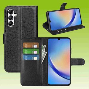 Fr Samsung Galaxy A15 Handy Tasche Wallet Premium Schutz Hlle Cover