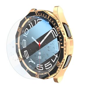 Fr Samsung Galaxy Watch 6 Classic 47mm Hlle Hart Glas Lnettenring