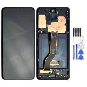 Fr Samsung Galaxy S20 Plus Display Full OLED LCD mit Rahmen Einheit Touch Ersatzteil Reparatur Schwarz