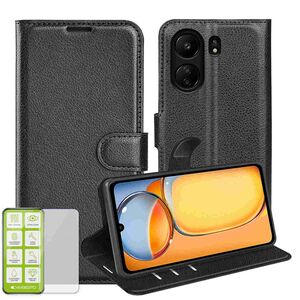 F�r Xiaomi Redmi 13C Cover Handy Tasche Etuis TPU Hart Glas Panzer Folie AUSWAHL