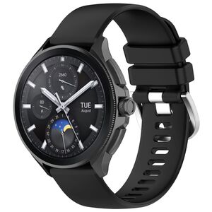 Fr Xiaomi Watch S3 hochwertiges Silikon Ersatz Armband Schwarz