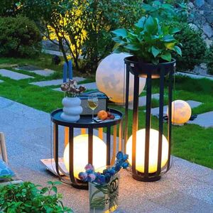 Hochwertige Outdoor Lampen Set aus Metall fr Garten oder Terrassen