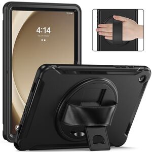 Fr Samsung Galaxy Tab A9 Plus Spider Wheel Hybridcase Tasche Schwarz