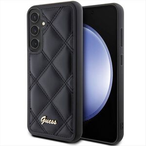 Guess Samsung Galaxy S23 FE Schutzhlle Hardcase Quilted Metal Logo
