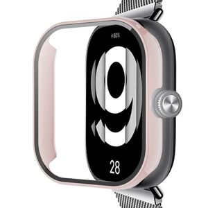 F�r Xiaomi Redmi Watch 4 Kunststoff Watch H�lle + 3D Schutzglas Rosa
