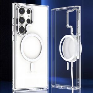 F�r Samsung Galaxy S24 Ultra MagSafe Acryl TPU Silikon Transparent