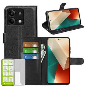 F�r Xiaomi Redmi Note 13 Pro / Poco X6 Cover Handy Tasche Etuis TPU Hart Glas Panzer Folie AUSWAHL