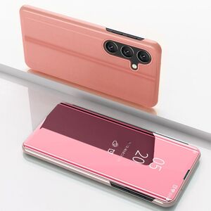 Fr Samsung Galaxy A15 View Spiegel Handy Smart Cover Wake UP Pink