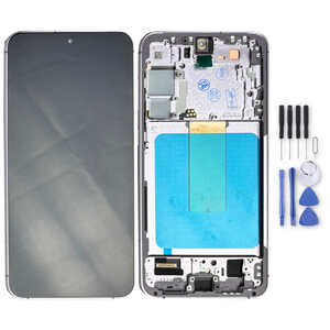 F�r Samsung Galaxy S23 Plus Display Full OLED mit Rahmen Einheit Touch Ersatzteil Reparatur Lila