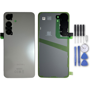 Akkudeckel Back Cover Akku Fach Deckel fr Samsung Galaxy S24 GH82-33101B Marble Grey Ersatzteil