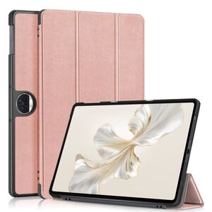 Fr Honor Pad 9 12.1 Zoll 3folt Wake UP Smart Cover Tasche Etuis Hlle Rose Gold
