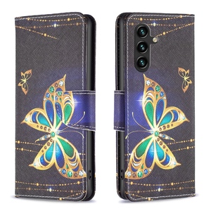 Fr Samsung Galaxy A55 Kunstleder Schutz Tasche Hlle Book Motiv 5