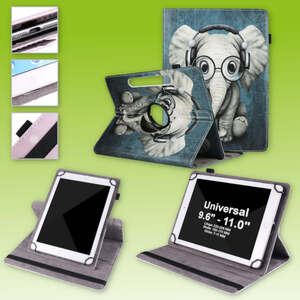 Fr Lenovo Tab Smart Paper 10.1 360 Grad Uni Motiv 1 Hlle Tasche
