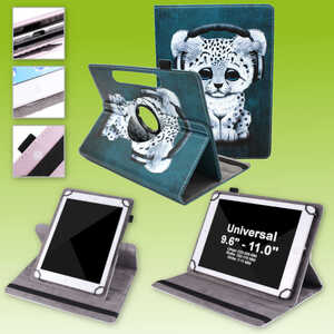 Fr Lenovo Tab Smart Paper 10.1 360 Grad Uni Motiv 18 Tasche Hlle