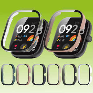 Fr Xiaomi Redmi Watch 4 Kunststoff Smart Watch Hlle + H9 Schutz Hartglas