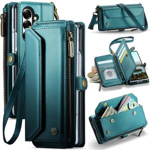 Fr verschiedene Handy Modelle CaseMe Kunstleder Multifunktion Zipper Wallet Tasche