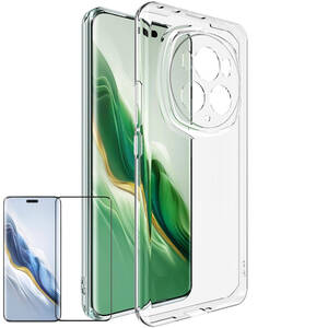 F�r Honor Magic 6 Pro H�lle d�nn Transparent + Curved 4D Hart Glas