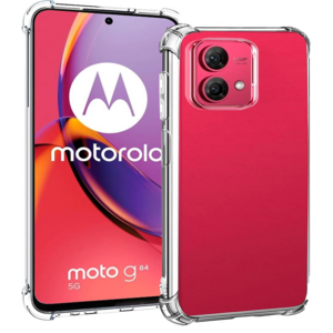 F�r Motorola Moto G84 Schock TPU Schutz Handy H�lle Cover Transparent