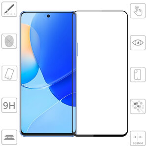 Fr Xiaomi Poco M6 Pro 4G 2x 3D Premium 0,3mm Schutz Hart Glas Schwarz