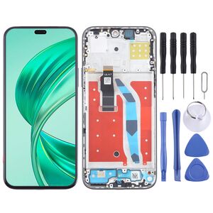 Fr Honor X8b Display Full LCD mit Rahmen Einheit Touch Ersatzteil Reparatur Schwarz