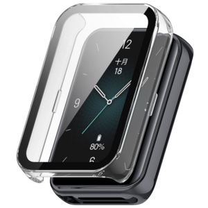Fr Honor Band 9 Kunststoff Smart Watch Hlle + H9 Schutz Hart Glas Transparent