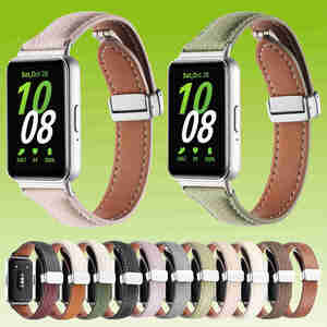 F�r Samsung Galaxy Fit 3 Leder Armband Litchi Textur magnetische Schnalle Schmal
