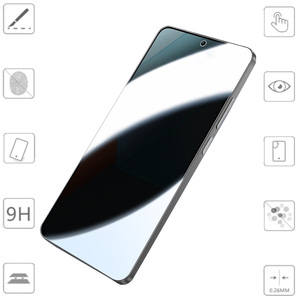 Fr Xiaomi Poco M6 Pro 4G 2x 2.5D 0,26mm Privacy H9 Hart Glas Schutz
