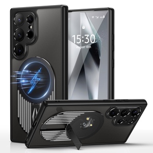 F�r Samsung Galaxy S24 Ultra MagSafe Hitzeableitende H�lle Halterung Schwarz