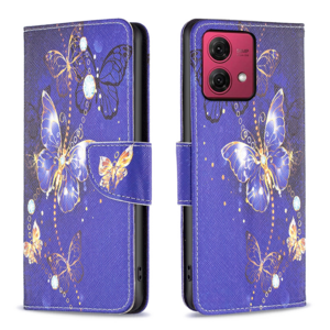 F�r Motorola Moto G84 5G Kunst Leder Book Wallet Schutz Tasche Motiv 6