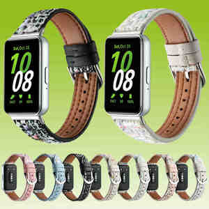 F�r Samsung Galaxy Fit 3 hochwertiges Design Wolle Leder Ersatz Watch Armband