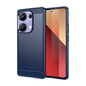 F�r Xiaomi Poco M6 Pro 4G Redmi Note 13 Pro 4G Carbon Textur TPU H�lle