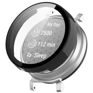 Fr Garmin Lily 2 Full Cover Kunststoff Smart Watch Hlle + H9 Schutz Hart Glas