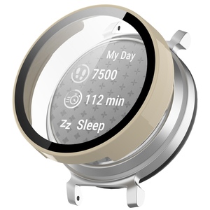 Fr Garmin Lily 2 Full Cover Kunststoff Smart Watch Hlle + H9 Schutz Hart Glas