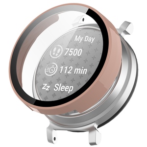 F�r Garmin Lily 2 Full Cover Kunststoff Smart Watch H�lle + H9 Schutz Hart Glas