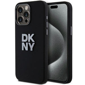 DKNY Liquid Silikon Case fr Apple iPhone 15 Pro Max Schwarz