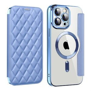 F�r Apple iPhone 15 Pro Max 360 Grad Full Magsafe Anti Datenklau Etui Cover Hellblau