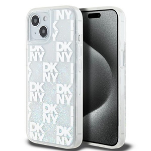 DKNY Liquid Glitter Silikon Case fr Apple iPhone 15 / 14 / 13 Glitzer