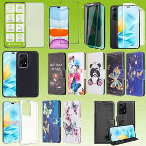 F�r Honor 200 Lite Cover Handy Tasche Etuis TPU Hart Glas Panzer Folie AUSWAHL