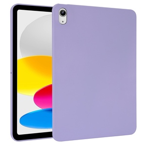 F�r Apple iPad 10.9 10. Gen 2022 TPU Silikon H�lle Ultra d�nn Lila