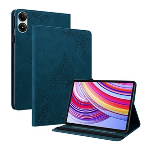 F�r Xiaomi Redmi Pad Pro 12.1 Schmetterling Kunstleder Tasche Blau