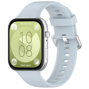 F�r Huawei Watch Fit 4 / 4 Pro / 3 hochwertiges Silikon Band H- Blau