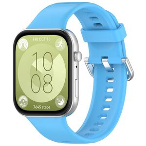 F�r Huawei Watch Fit 4 / 4 Pro / 3 hochwertiges Silikon Arm Band Blau