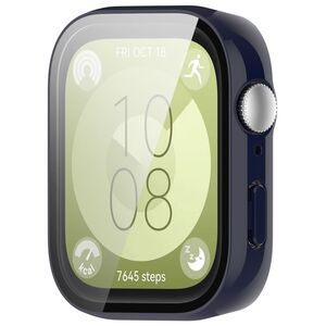 Fr Huawei Watch Fit 3 Kunststoff Smart Watch Hlle + H9 Schutz Hartglas