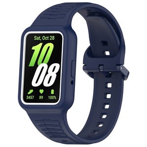F�r Samsung Galaxy Fit 3 Silikon Band integriertem Geh�use Dunkelblau