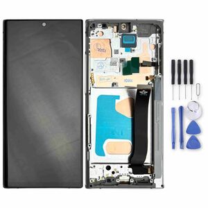 Fr Samsung Galaxy Note 20 Ultra Display Full TFT mit Rahmen Ersatzteil Reparatur Silber