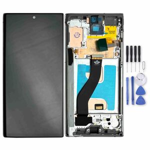 Fr Samsung Galaxy Note 10 Display Full TFT mit Rahmen Ersatzteil Reparatur Grau